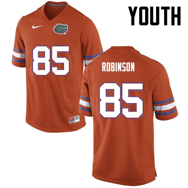 Florida Gators Youth #85 James Robinson College Football Orange